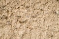 Old wall plastered with mud closeup Royalty Free Stock Photo