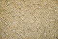 Old wall plastered with mud and straw Royalty Free Stock Photo