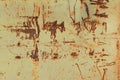 Old wall with rusty spots and old inscriptions. abstract background Royalty Free Stock Photo