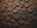 An old wall of sandstone flakes. Royalty Free Stock Photo