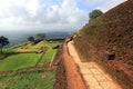 Old wall of Sigiriya castle Royalty Free Stock Photo