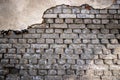 Old wall texture. Vintage grunge plaster or concrete stucco surface. Old rough stone on cement pattern wall background Royalty Free Stock Photo