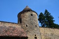 Old wall with tower at the Cathedral