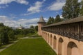 Old wall and tower at the Monastery of Saint Euthymius in Suzdal, Russia Royalty Free Stock Photo