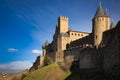 Old walled citadel. Carcassonne. France
