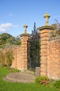old walled elizabethan garden packwood house stately home warwickshire midlands england uk Royalty Free Stock Photo