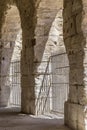 Old walls at arena in Arles