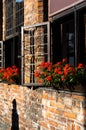 old walls of the historical part of the medieval city of Torun. Poland.