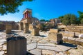 Old walls of Knossos near Heraklion. Royalty Free Stock Photo