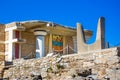 Old walls of Knossos near Heraklion. Royalty Free Stock Photo