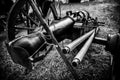 Old war cannon Royalty Free Stock Photo