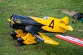 OLD WARDEN, BEDFORDSHIRE, UK ,OCTOBER 6, 2019. Granville Gee Bee Super Sportster Z Replica model. Race Day at Shuttleworth