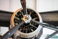 OLD WARDEN, BEDFORDSHIRE, UK ,OCTOBER 6, 2019. A propeller, also called an airscrew. Race Day at Shuttleworth