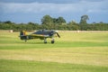 OLD WARDEN, BEDFORDSHIRE, UK ,OCTOBER 6, 2019.Small airplane ready to take off on the airfield Royalty Free Stock Photo