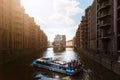 Old warehouse district Speicherstadt in Hamburg, Germany Royalty Free Stock Photo