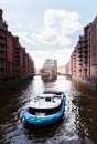 Old warehouse district Speicherstadt in Hamburg, Germany Royalty Free Stock Photo