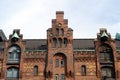 Old warehouse in Hamburg harbor Royalty Free Stock Photo