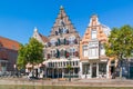 Old warehouse with stepped gable in Alkmaar, Netherlands Royalty Free Stock Photo