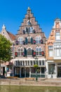 Old warehouse with stepped gable in Alkmaar, Netherlands Royalty Free Stock Photo