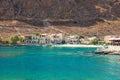 Old warehouses in the small port of Gerolimenas village, Mani region, Lakonia, Peloponnese, Greece