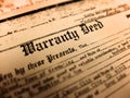 Old Warranty Deed for Title to Land Real Property Home