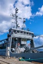 Old warships at the Estonian Maritime Museum in Tallinn. These ships served to protect and patrol the maritime borders