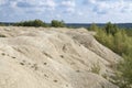 On the old waste heap of the Bornitskiy quarry. Leningrad region, Russia