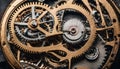 Watch mechanism macro Royalty Free Stock Photo