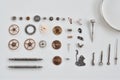 Old watch parts Royalty Free Stock Photo