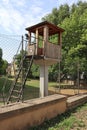 Old watch tower of the army base