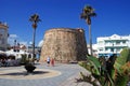 Old watch tower, La Cala de Mijas. Royalty Free Stock Photo