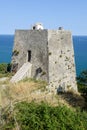 Old watchtower near Peschici on Puglia