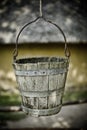 Old water bucket Royalty Free Stock Photo