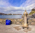 Old water column with a shiny tap in Crookhaven Royalty Free Stock Photo