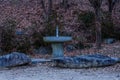 Old water fountain with rubber hose Royalty Free Stock Photo