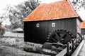 Old water mill for grinding grain