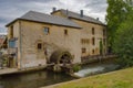 Old water mill on the tuna river running through Royalty Free Stock Photo