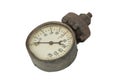 Old water pressure meter Royalty Free Stock Photo