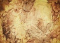 Old Water and Rust Stained Paper Royalty Free Stock Photo