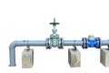 Old water supply main pipeline Royalty Free Stock Photo