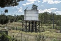 Old Water Tank beside the railway line track in Queensland Australia