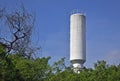 Old water tank under abandoned site construction, Rio