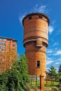 Old water tower. Berdsk, Western Siberia Royalty Free Stock Photo