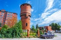 Old water tower. Berdsk, Western Siberia Royalty Free Stock Photo