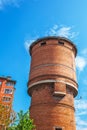 Old water tower. Berdsk, Western Siberia Royalty Free Stock Photo