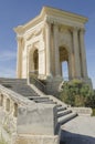 Old water tower on the promenade of Peyrou in Montpellier