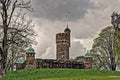 Old water tower, Sweden in HDR Royalty Free Stock Photo