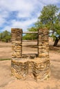 The old water well at the Mission Jose in San Antonio