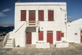 Old waterfront house Mykonos Town Greece Royalty Free Stock Photo
