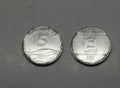 old wave five Rupees Coin, Indian Currency, Money, silver five rupees coin